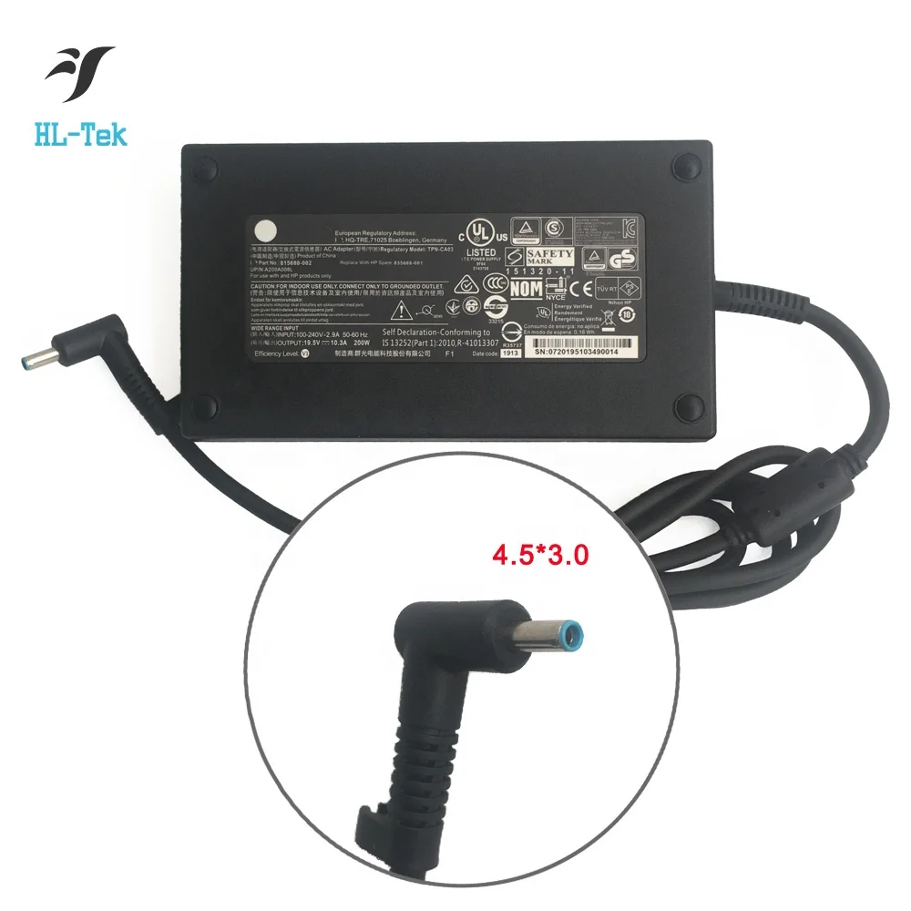 19.5V 10.3A 200W Power Supply AC Adapter For HP ZBook 17 G3 17 G4 TPN-CA03 928429-002 815680-002 835888-001 OMEN 15-CE010TX
