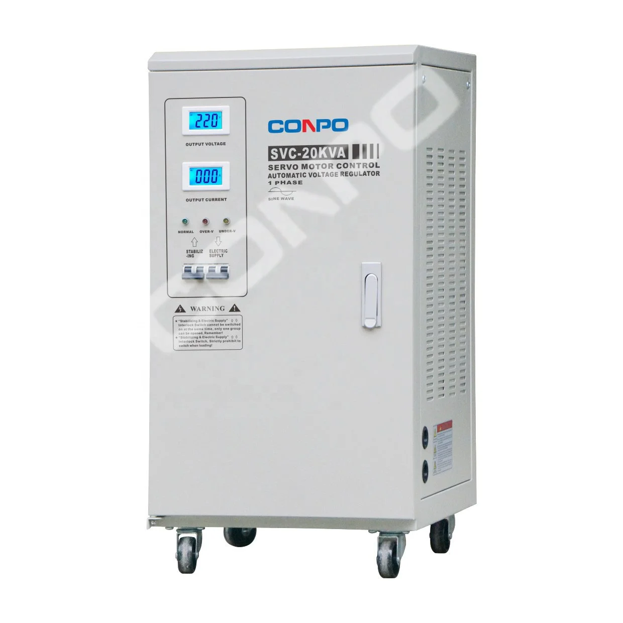 SVC-40KVA/50KVA/60KVA Single Phase Servo type Automatic Voltage stabilizer regulator AVR Estabilizador de voltaje 110/220V