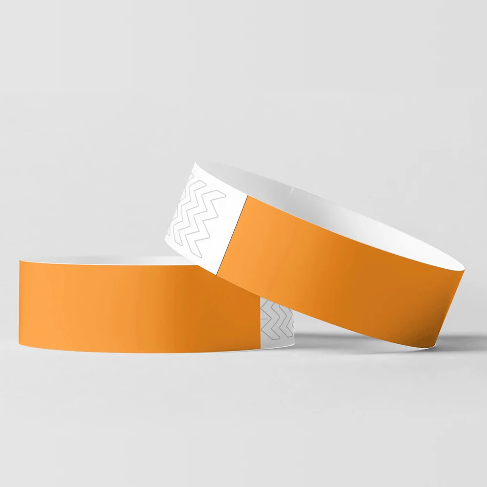 Custom Size Pure Color Breathable Anti-fake DuPont Paper Wristband