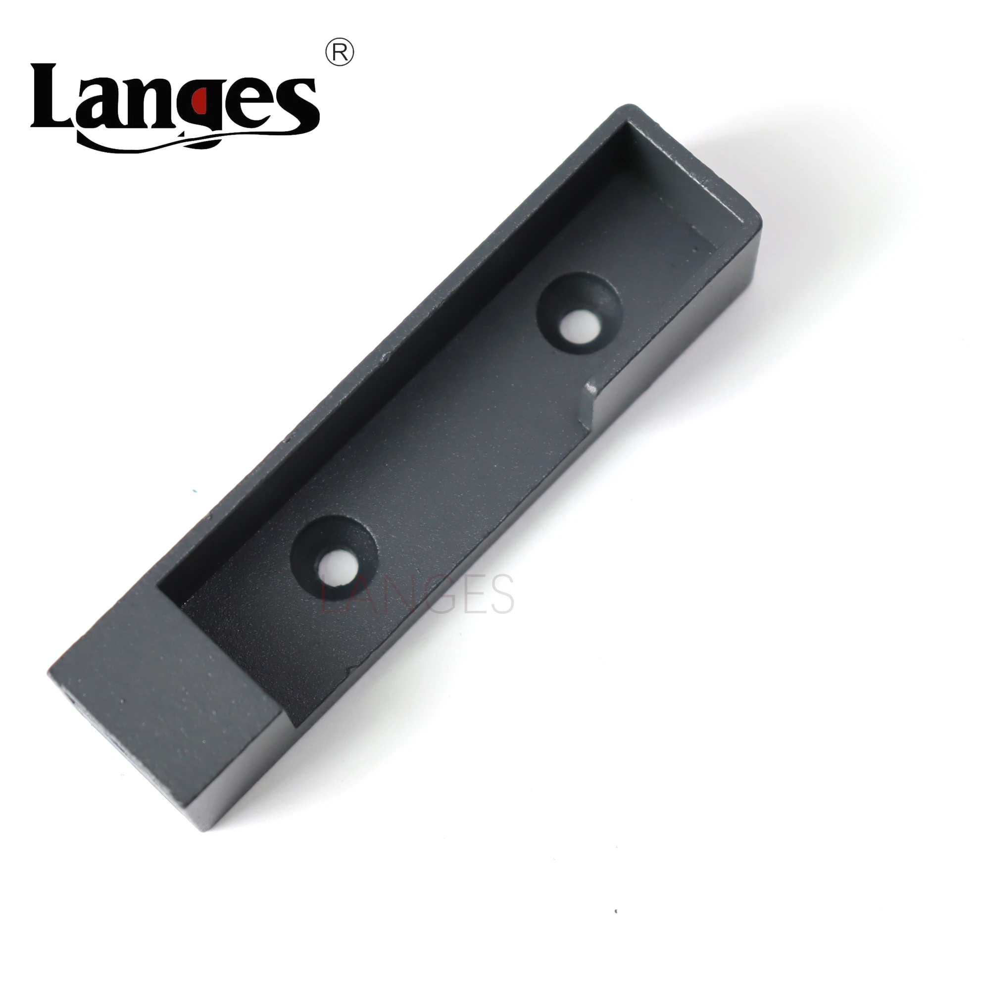 Zinc Flange Easy Installation Square curtains rods holder clamp Wardrobe Hardware Closet Metal Pole Sockets with Screws