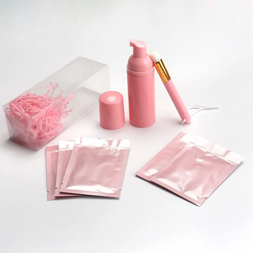 Concentrated Lash Wash Vegan Lash Extension Foam Cleanser Concentrated Tear Free Lash Wash Shampoo Kit