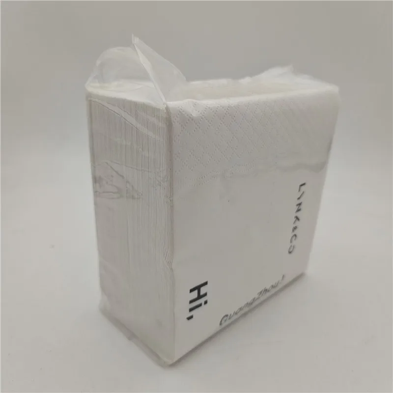 Оптовая продажа на заказ высокого класса целлюлоза не бывшая в употреблении и пользовательские печатные свадебные 2 слоя ланч для бумажных салфеток