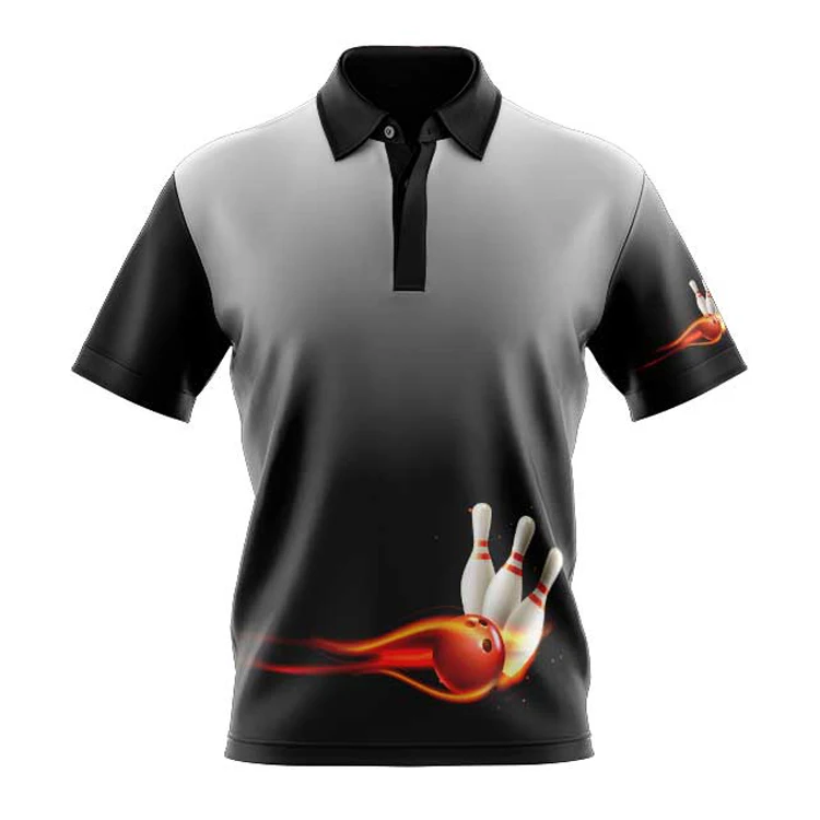Custom Bowling Jersey Bowling Shirt Uniforms Polo Shirt