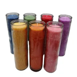 Wholesale Cheap Spiritual Saint 7 days long burning Jesus Glass Candles