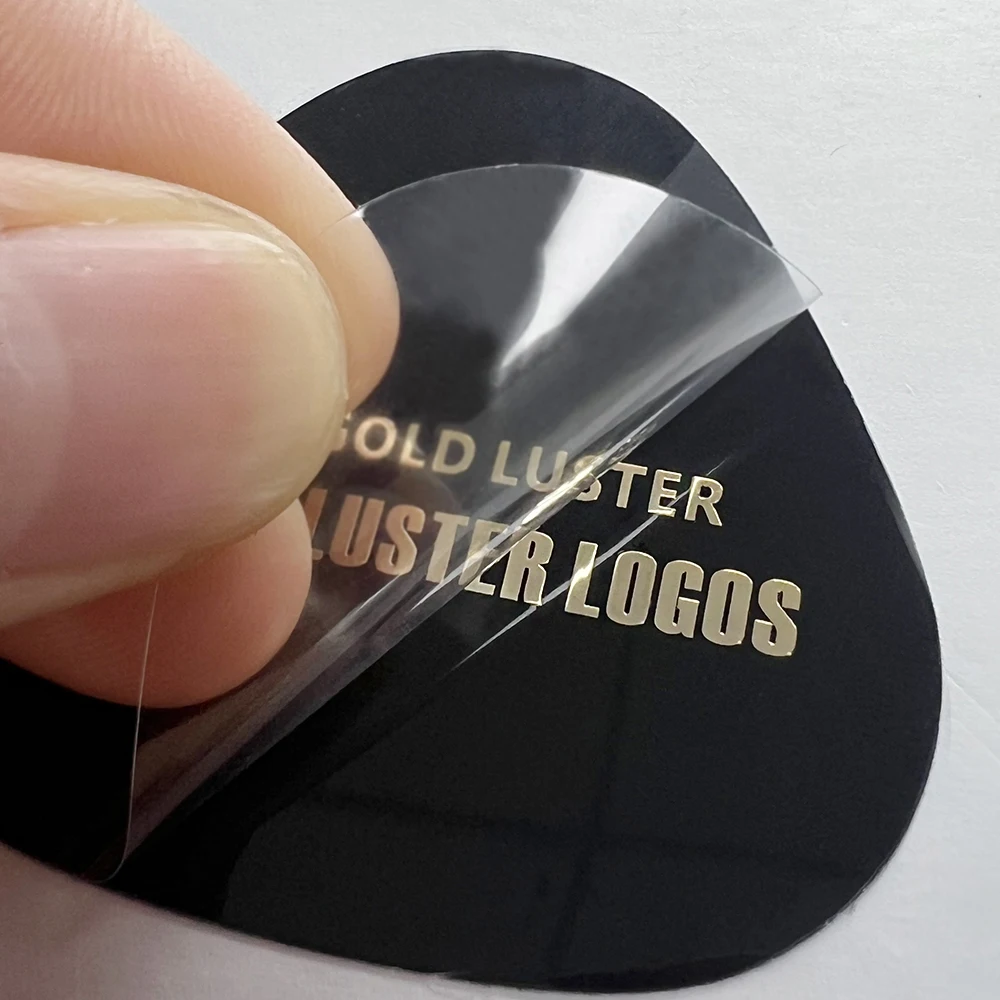 Newest Design Custom Stickers Logo 3D Laminated Printing Lettering silver gloss Brands Logos Customized Labels