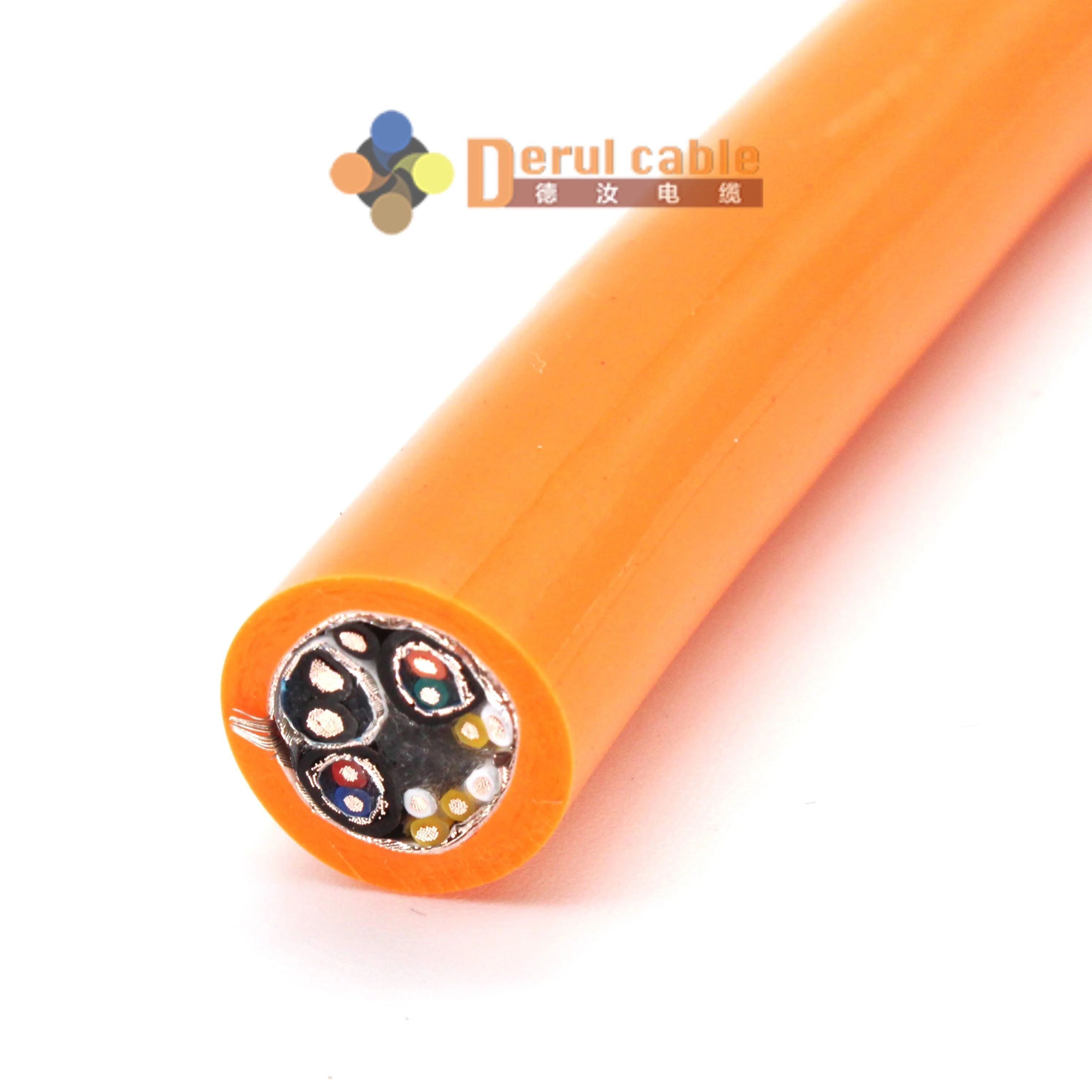 Flexible PUR Electrical Power Braiding Shielded Cable