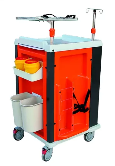 Luxury ABS Plastic Medical Emergency Hospital Drug Trolley