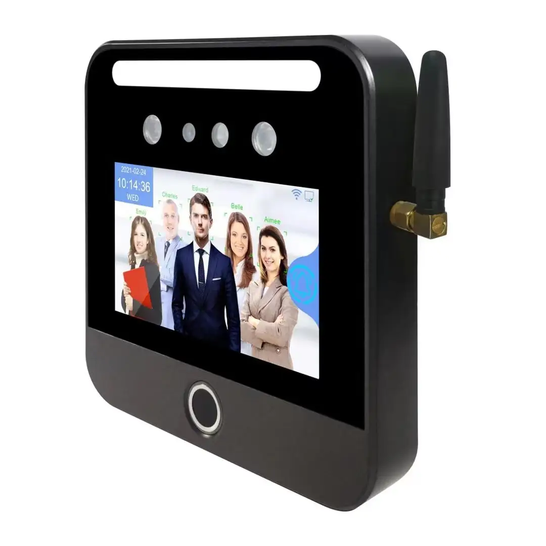 Cloud Based Face Recognition Biometric Attendance Machine Inbuilt Backup Battery 4G SIM GSM Employee Time Attendance System