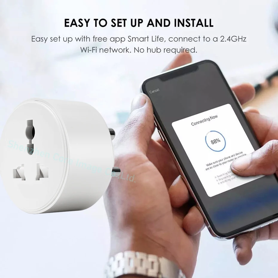 Smart Plug WiFi Outlet Works with Siri Alexa Google Home Smart Socket with Timer Function Remote Control