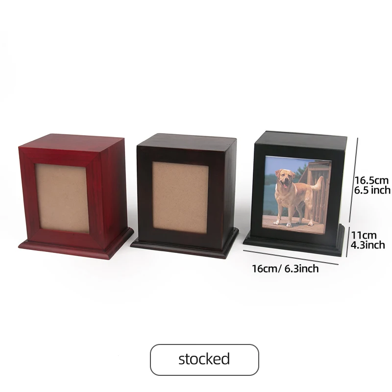 urna para mascota de madera cinerary casket pet urnas with photo frame wooden urn for pet ashes urn for cremation ashes