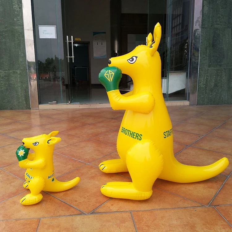 FQY Ctue Animal Shaped Inflatables Boxing Kangaroo Toy