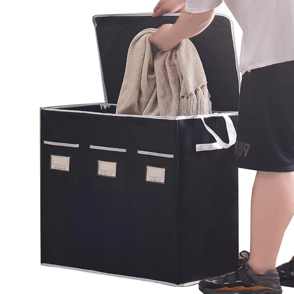 Extra Large Capacity and Durable Design Ideal for Organizing Clothes Stylish Laundry Basket with Lid