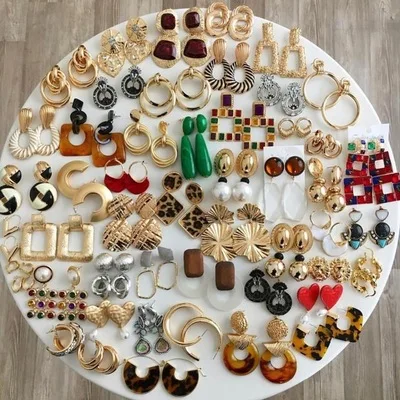 Vintage Irregular Pearl Dangle Earrings For Women Brincos Geometric Drop Earring DIY Wedding Party Jewelry Gift