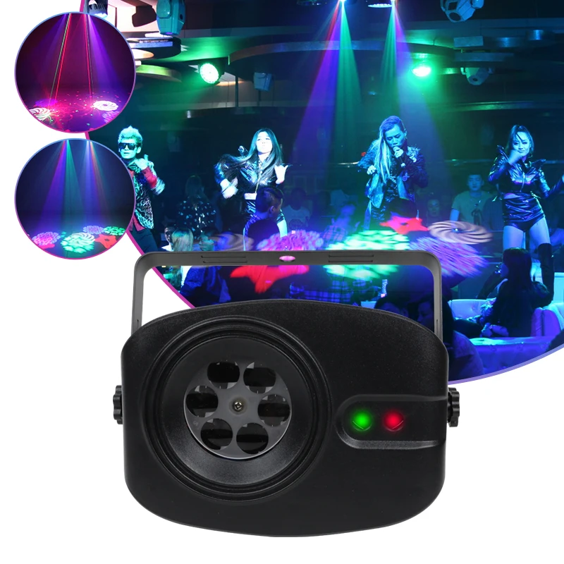 Лазерный прожектор для диджея сценический Лазерное освещение дискотеки эффекты освещения новогодней вечеринки домашние праздничные украшения 2023