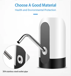 Ranyang Usb зарядка автоматический питьевой водяной насос портативный Электрический диспенсер для воды переключатель для воды Насосное устройство