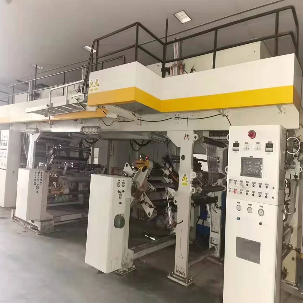 used dry Laminating Machine Ningbo Xinda 1050 high-speed dual-station dry lamination machines