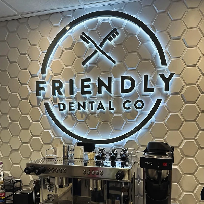 Custom 3d Logo Signage Led Electronic Letter Sign Led Backlit Letters Sign for Brand Board Design