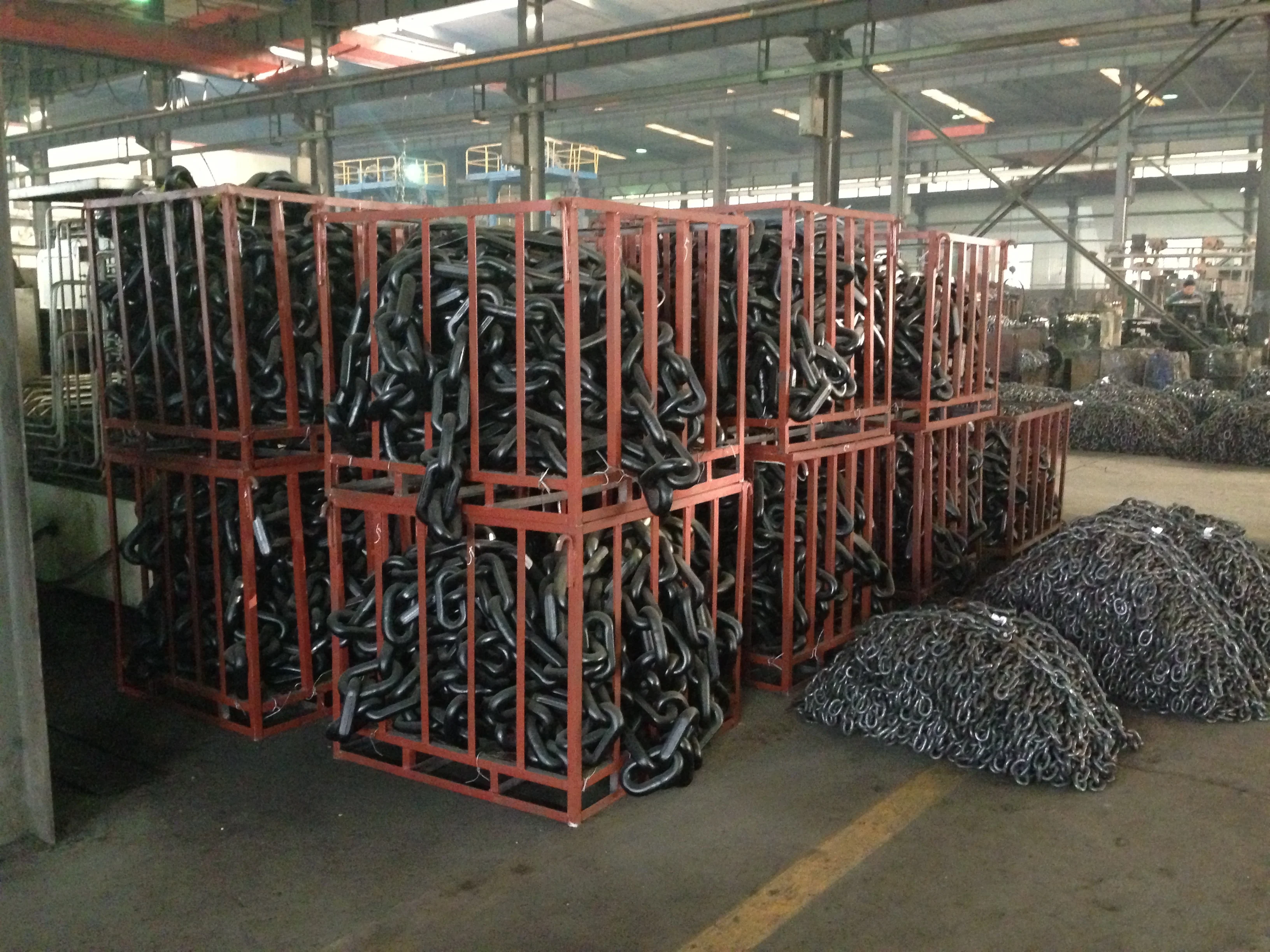 G80 10*40mm  14*50mm  18x64mm 20x80mm Alloy Steel  black  Welded Coal Mining Chain