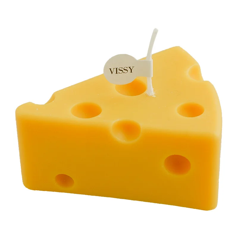 Wholesale Birthday Cake Candles Cheese Shaped Candle Decorative Ornaments Creative Aromatherapy Candles With Hand Gifts