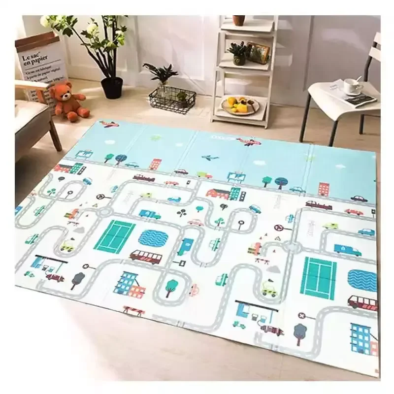 HS Wholesale Indoor Outdoor Kid Floor mats Children Foam Whole Carpet Foam Baby Play Folding Mat Crawl Mat
