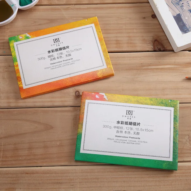 Potentate Artist Painting Drawing Watercolor Paper Pad Postcard 12sheets cold press