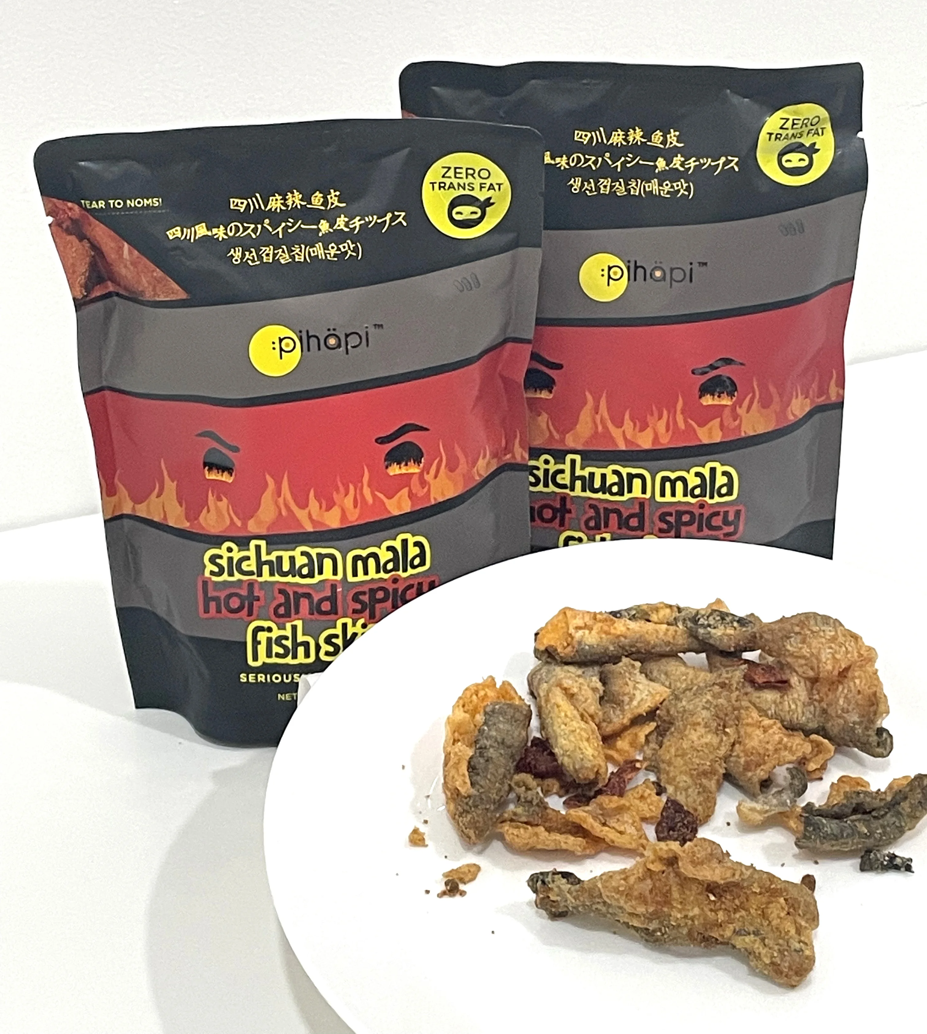 Best Selling Malaysia Wholesales Mala Sichuan Spicy Fish Skin Snack Semisoft Texture Best Selling