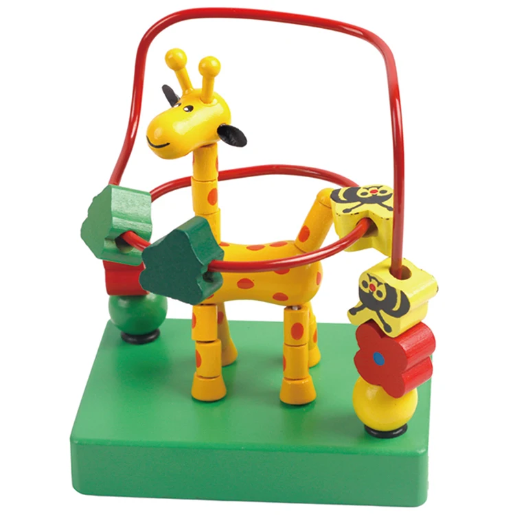 Beads Maze Roller Coaster Activity Cube Toy Professional Design Wooden for Early Educational Children Training