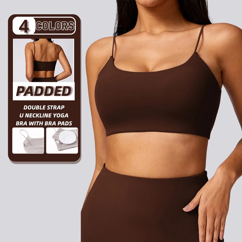 Customized Wholesale Shockproof Backless Stretch Bra High Impact Training Hollow Back Yoga Bras Wholesale Gym Wear