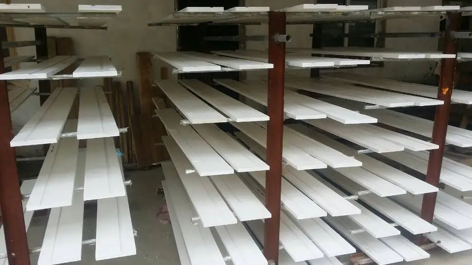 Trim Board 1x12 Gesso Primed Finger Jointed Precoated S4S Mouldings Radiata Pine Wood White Modern Home Office 3M or Customized