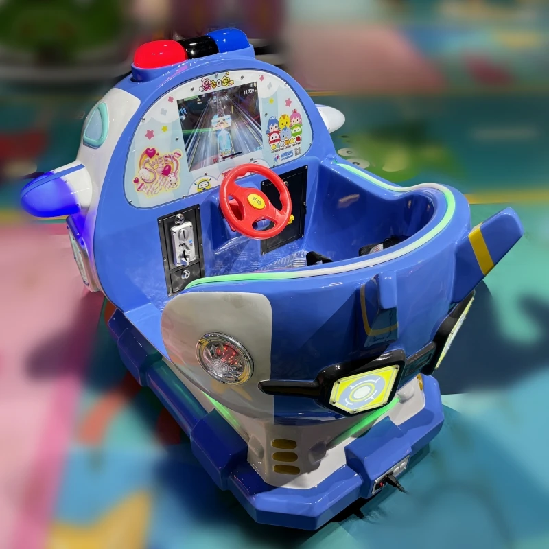 China Manufacturer Arcade Game Blue Kiddy Ride Machine Plane Model Coin Operated Kiddie Rides For Shopping Mall