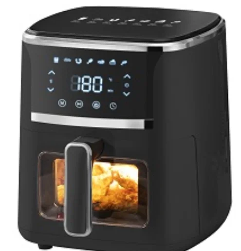 2024 hot sale wonderful smart touch screen adjustable window household 5 liter air fryer