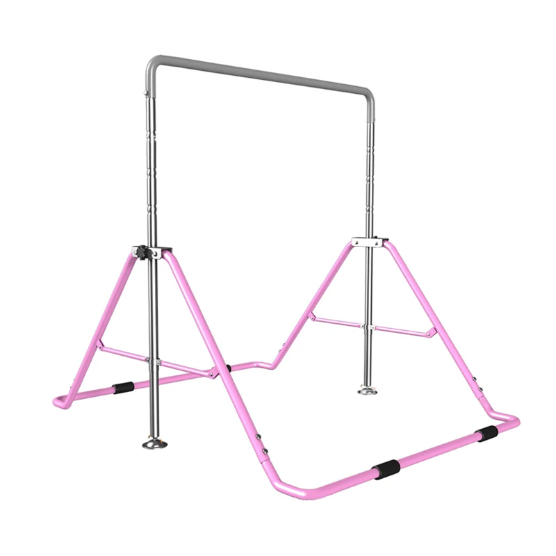 Factory manufacturing Home Grip Training Children Pull Up Gymnastics Horizontal Bar With Adjustable Height Trampoline