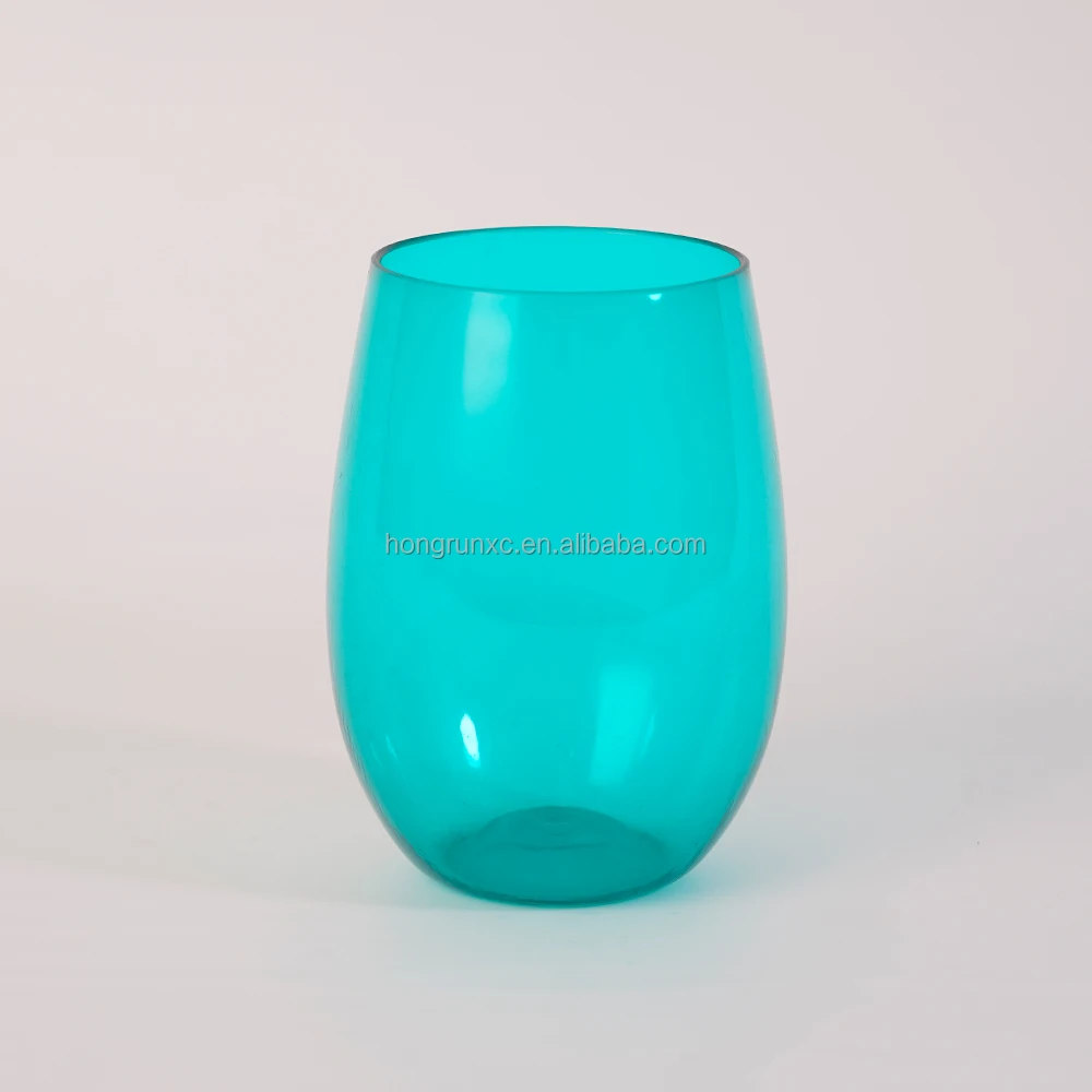 Friendly BPA free cups disposable plastic glass disposable wine glasses plastic drinking glass color for party, wedding, camping