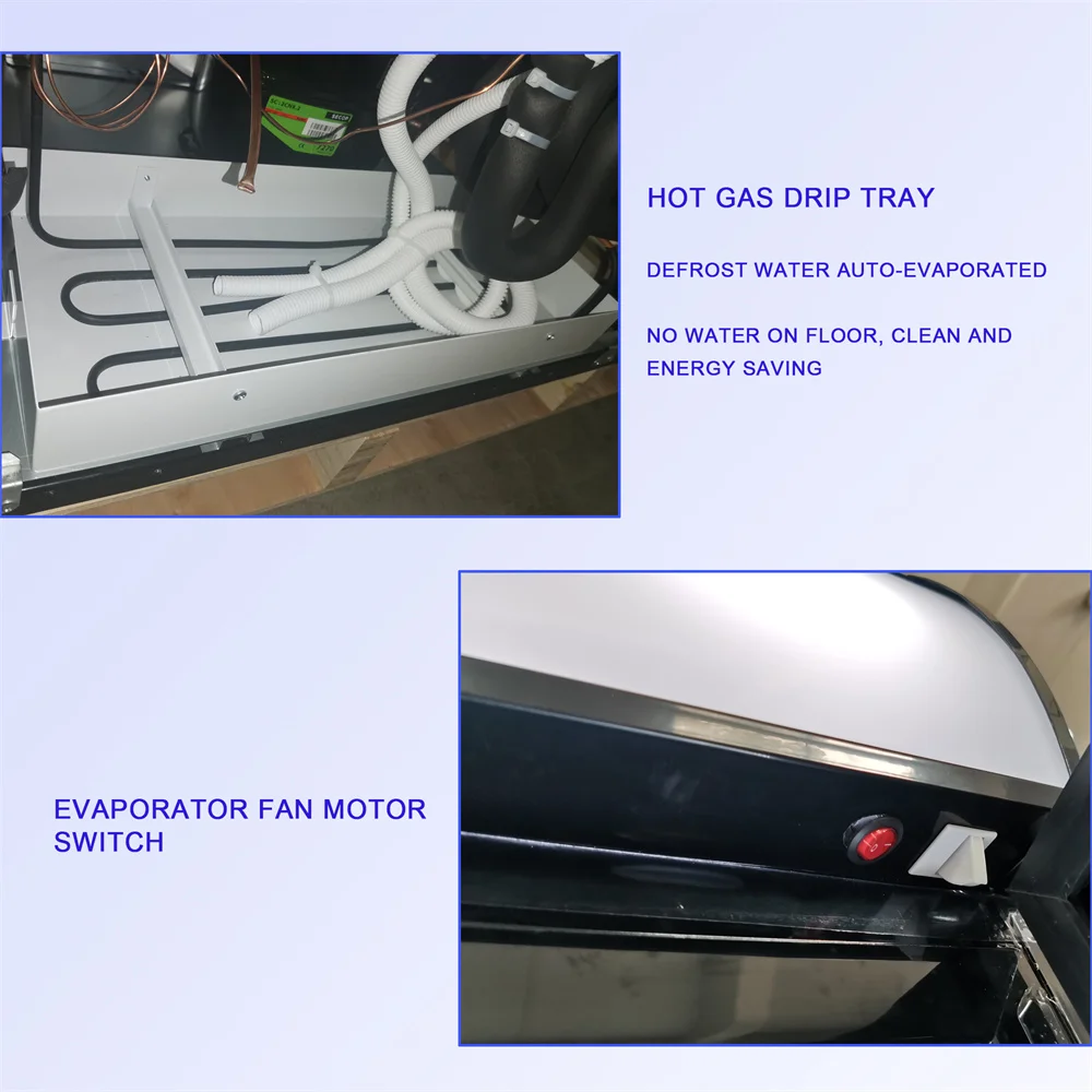 Ice And Seafood Display Freezer Refrigerator Deep Freezer