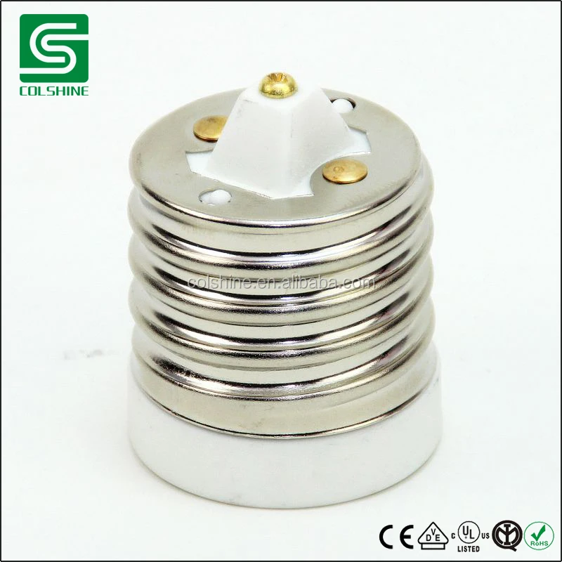 E40 to E27 Socket Converter Ceramic Mogul E40 to Standard Medium E27 Light Bulb Adapter