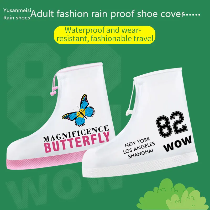 2022 best selling Rainshoes  rain shoes waterproof rain boot warm pvc safety customized  fashion reusable adult wear-resistant