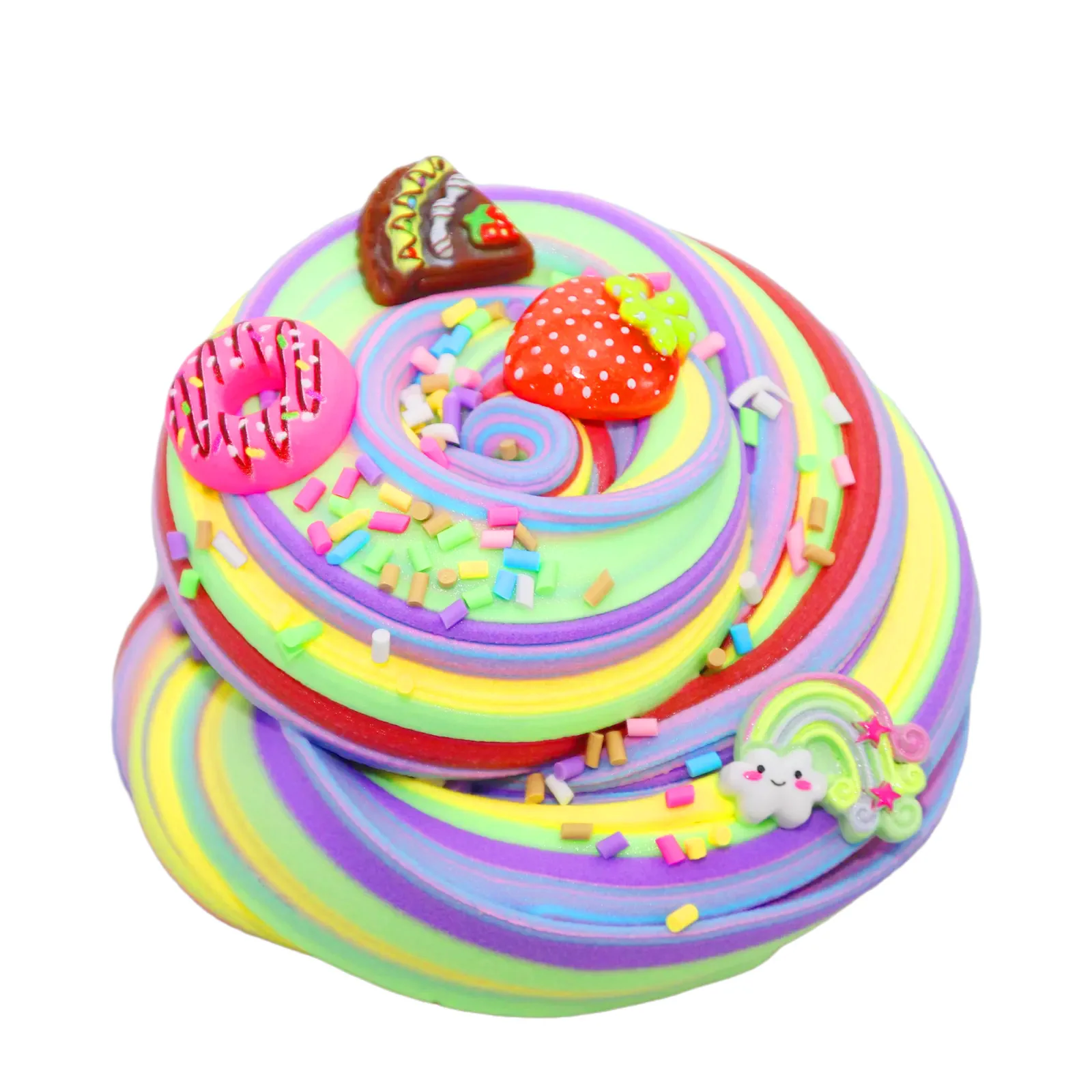 Масло мороженое Slime розовый 6 видов цветов