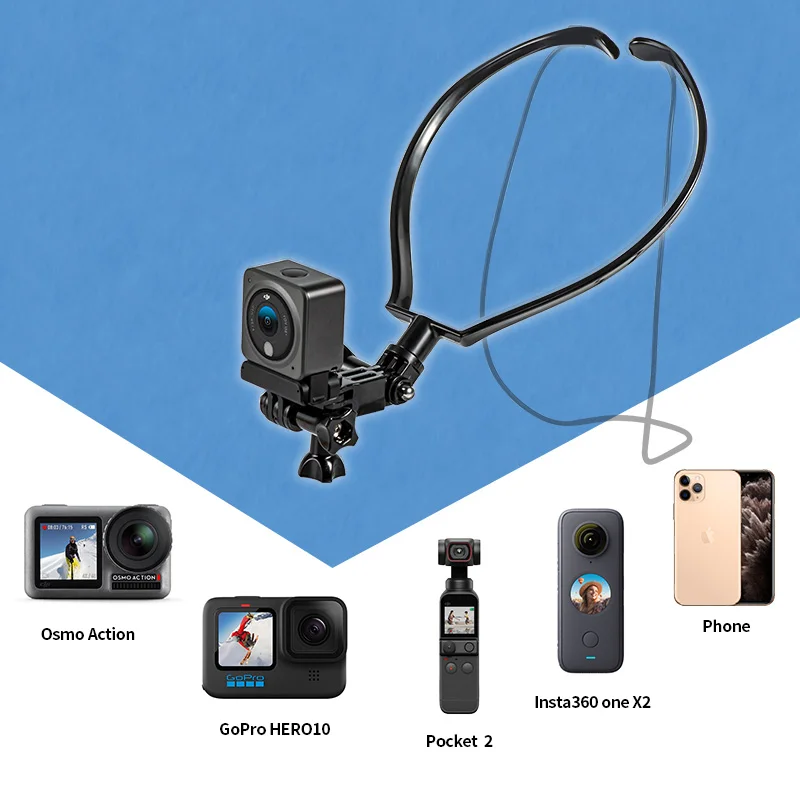 Спортивная камера STARTRC шейный кронштейн для первого лица перспективная DJI Action 2 FIMI ладонь GoPro hero 10 Insta360 одна