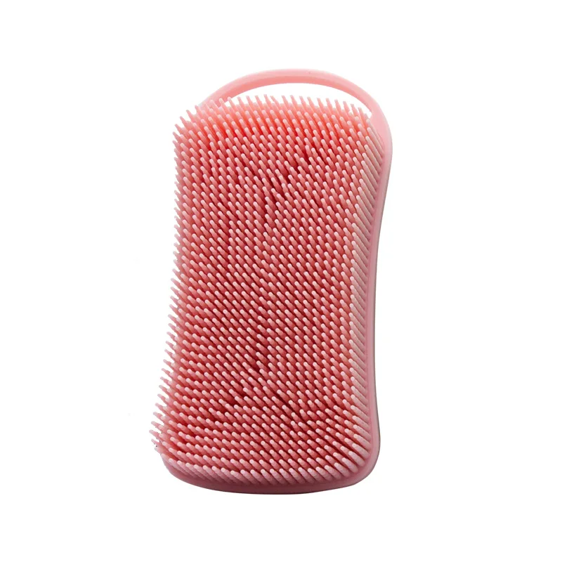 High Quality Soft Bristles Brush Cleaner Body Silicone Bath Brushes Sponges