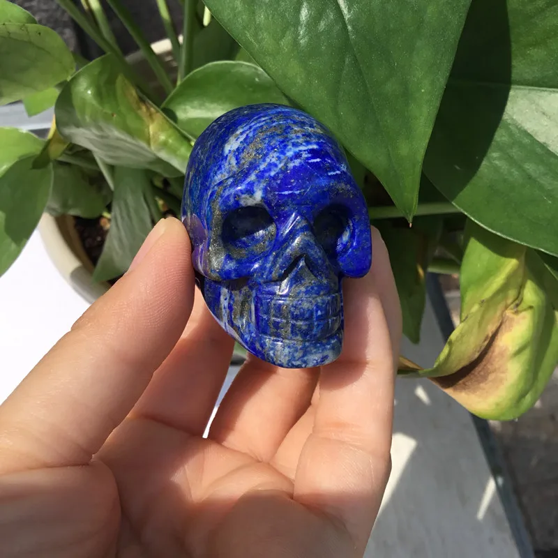 2021 2Inch 5cm Hot Sale Lapis Lazuli Crystal Skulls Quartz For Home Decoration