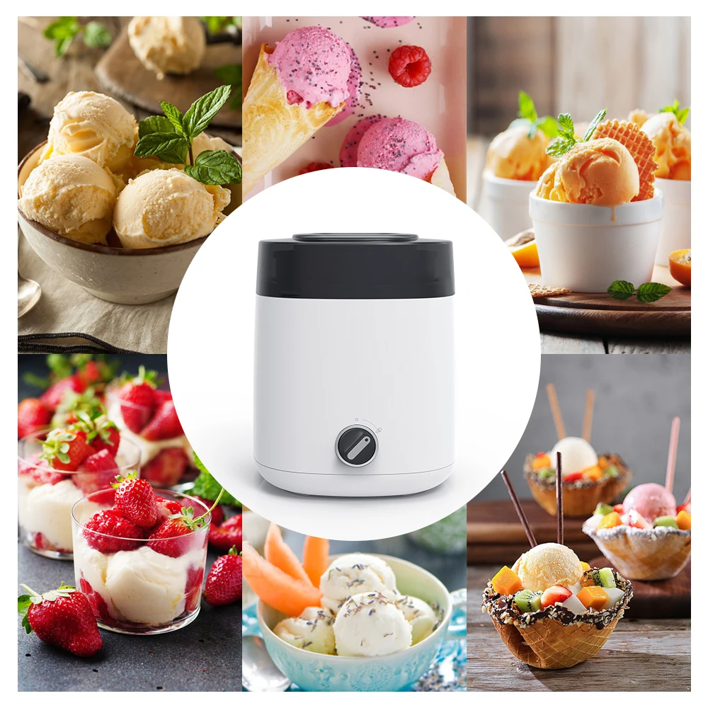 2024 Portable One Button Control Ice Cream Machine Popular Household Automated Fresh Fruit 3 Flavor Soft Ice Cream Machines