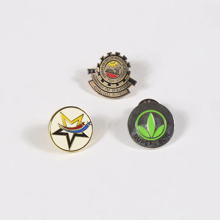 Custom Hat Jean Clothes Zinc Alloy Name Tag Pin Brand Logo Name Metal Lapel Pin Badges