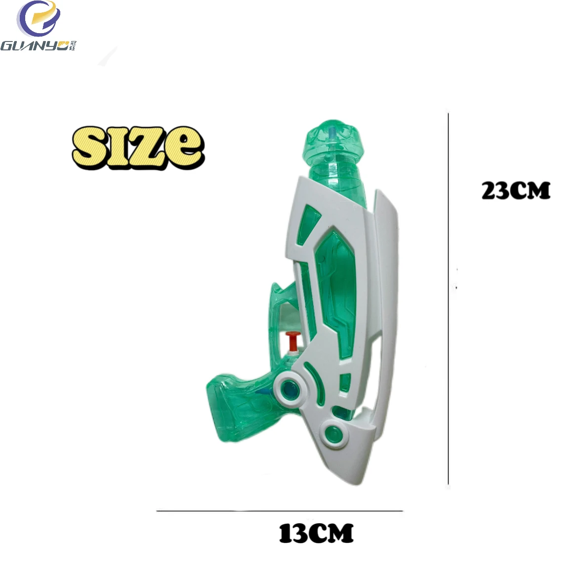 Factory Direct Selling Outdoor Summer Plastic Water Gun Splash Squirt Gun Transparent Small Pistol Toy Gifts For Kids Over 3