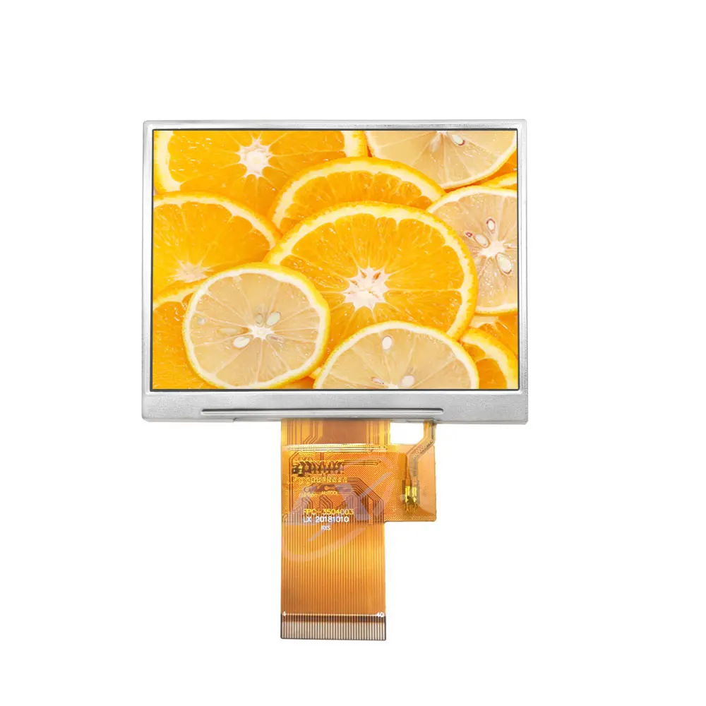 3.5 inch TFT LCD screen 450 cd/m2 ST7272A 320*240 RGB interface screen displays RTP or CTP Available