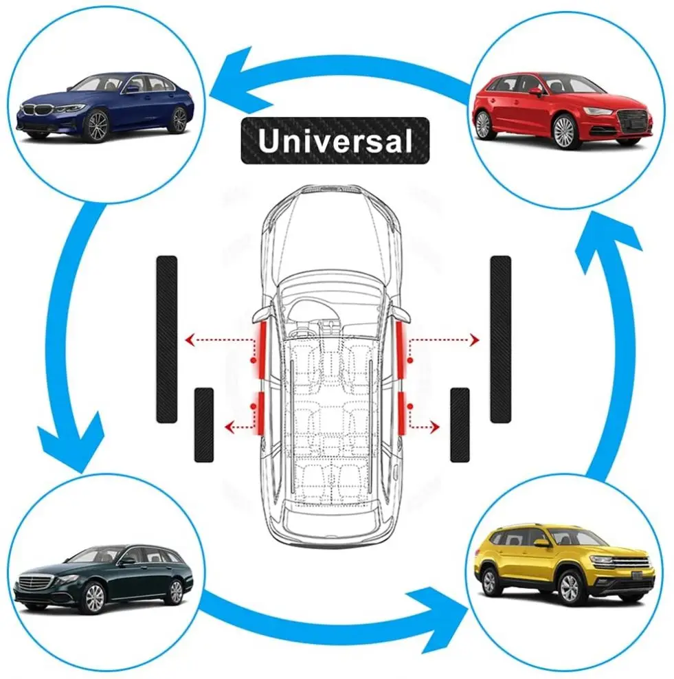 4pcs Compatible with Chery Car Door Sill Scuff Guard Welcome Pedal Protect Anti-Kick Scratch for Cars Doors Sill Plate For Chery