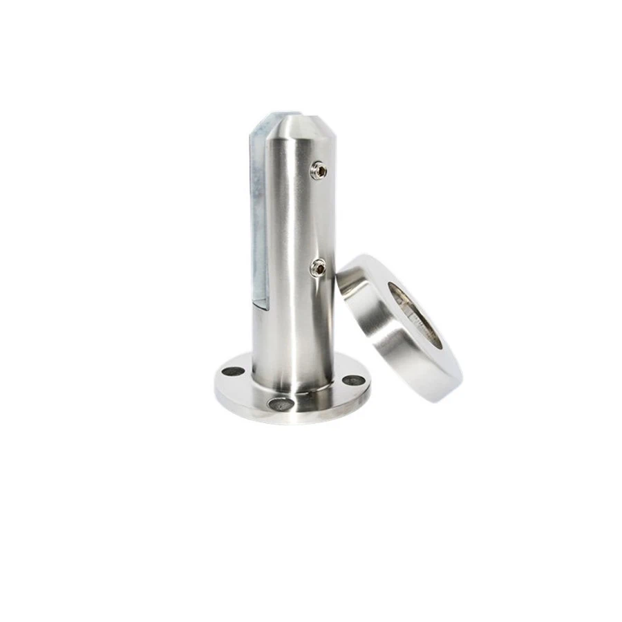 Stainless Steel Spigots Glass Fence Spigots Balcony Frame-less Stairs Glass Railing  Design