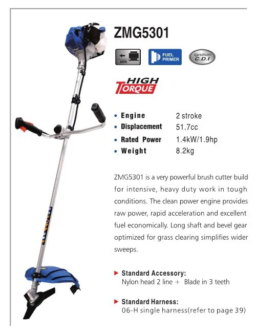 5303 Good quality gasoline grass trimmer / brushcutter china
