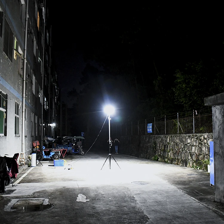 300W Heavy duty tripod LED mobile light tower with 4 meter adjusting bracket for outdoor event lighting