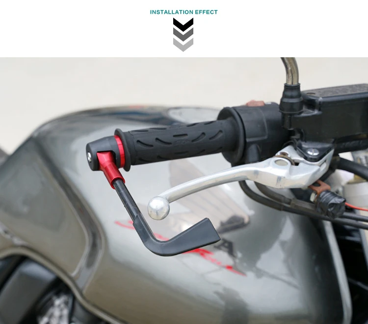 Universal 7/8in 22mm CNC Aluminum Handlebar Brake Clutch Lever Hand Guard Protector for Motorcycle, Motorbike, Scooters