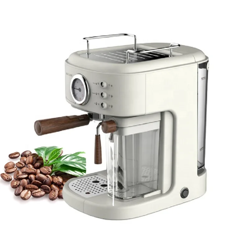 Custom Logo Semi-Automatic Espresso Cappuccino and Latte Coffee Machine Italian Espresso Coffee Maker